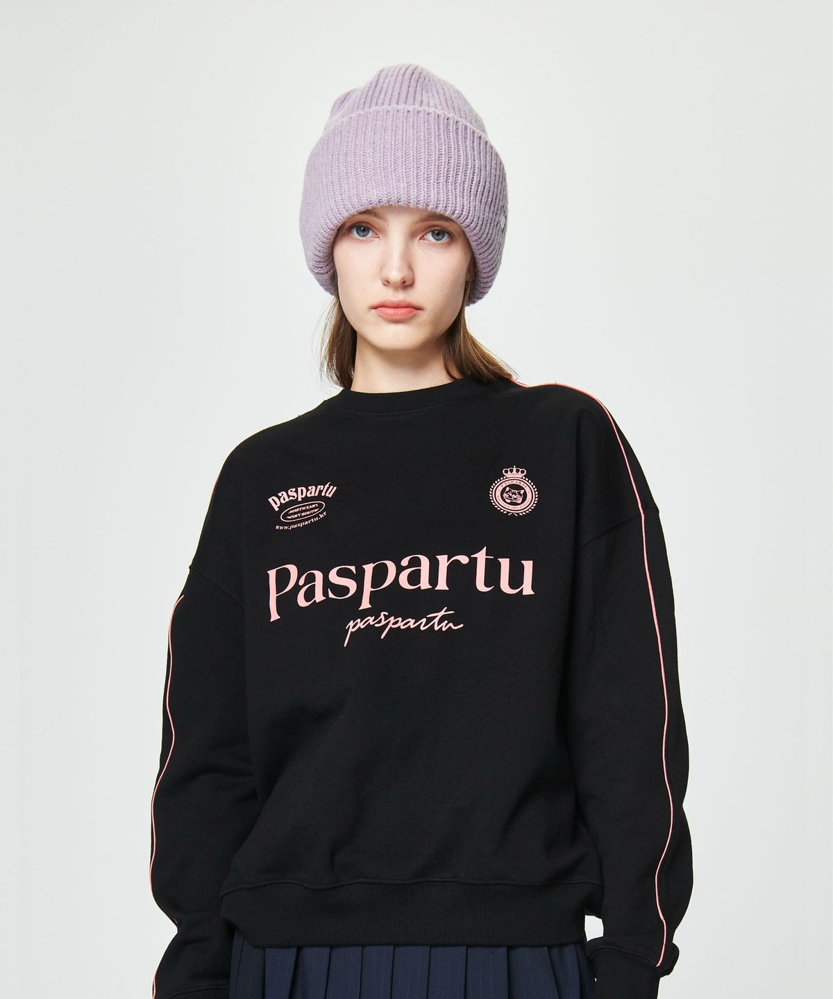 파스파르투(PASPARTU) PSPR UNIFORM JERSEY SWEATSHIRT [BLACK]