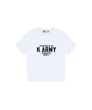 W K.ARMY DETP 육군 크롭 반팔티