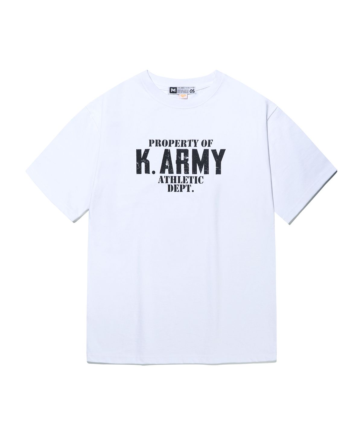 밀리브로(MILIBRO) M K.ARMY DETP 오버핏 반팔티