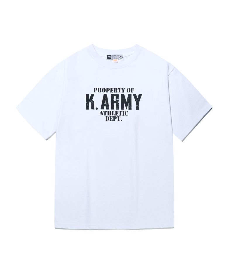 M K.ARMY DETP 오버핏 반팔티