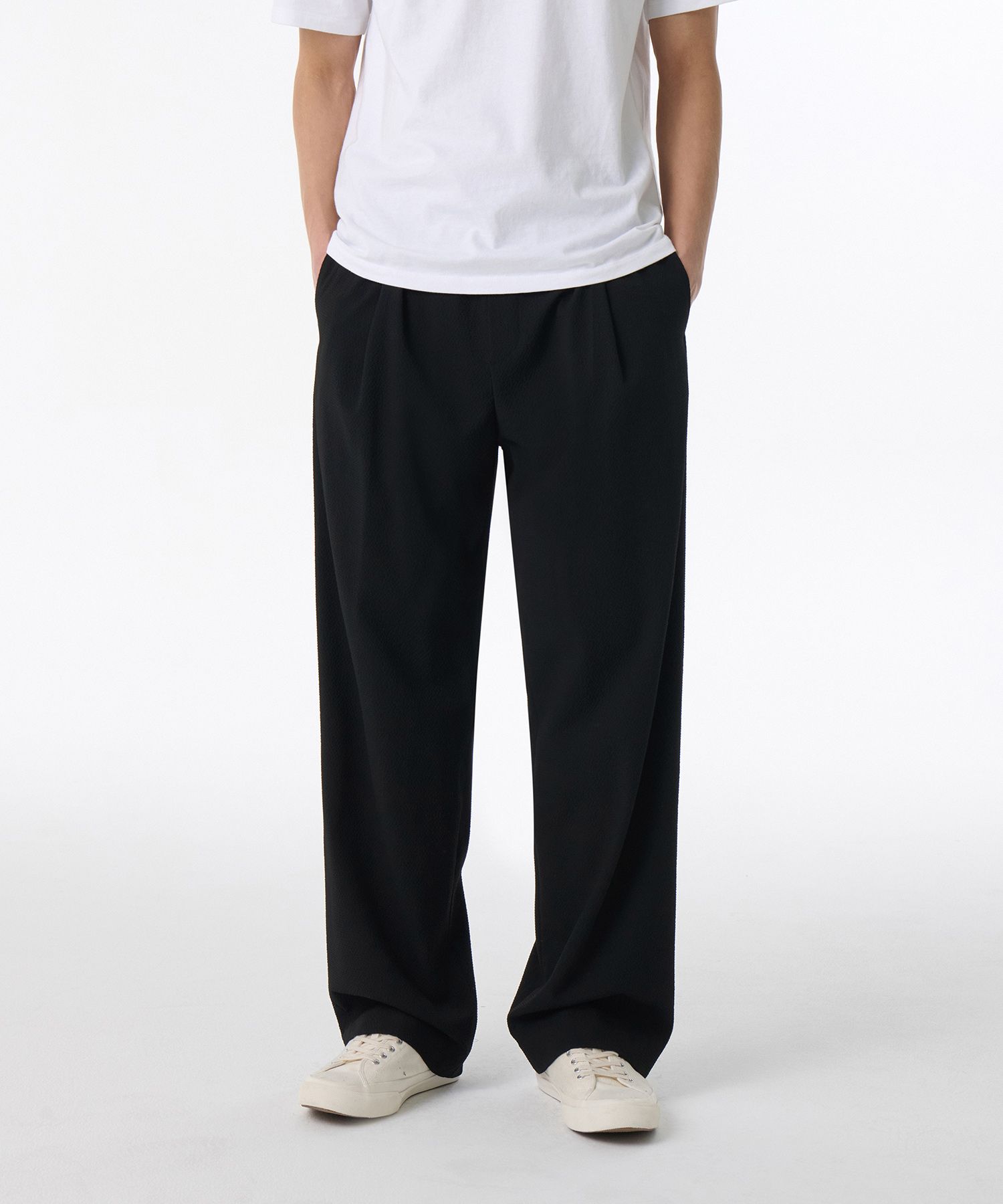 ★MUSINSA STANDARD★ Seersucker one tuck wide banding shorts MUSINSA | MUSINSA STANDARD Seersucker One Tuck Wide Banding
