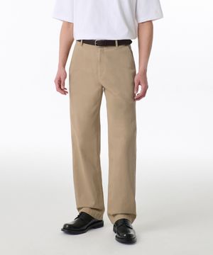 레귤러 핏 히든 밴딩 치노 팬츠 [베이지]