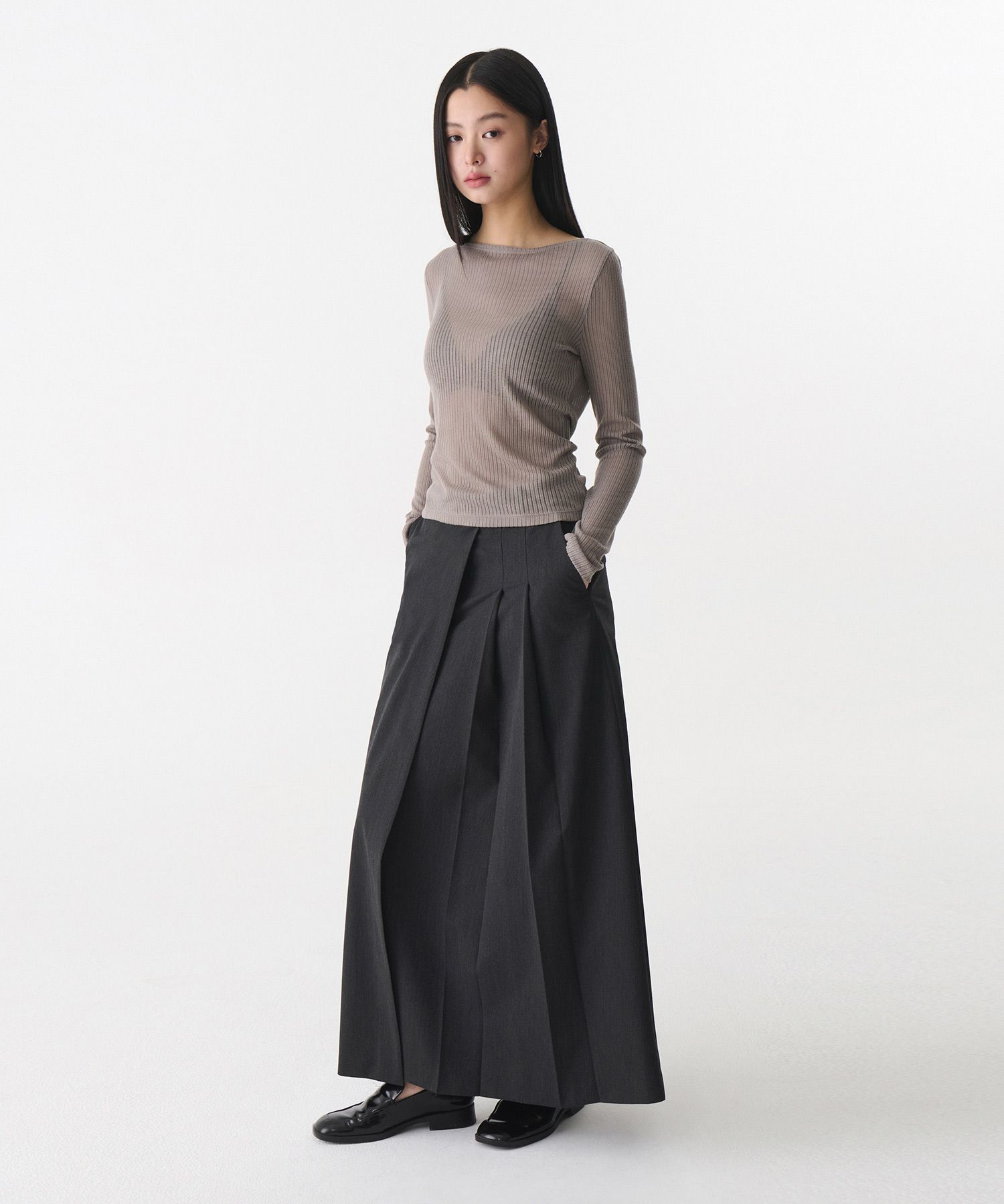スカート musinsastandardwoman Women's Low Waist Half Pleated Maxi Ski MUSINSA | MUSINSA STANDARD WOMAN Women's Low Waist Half