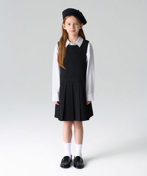 타이디 플리츠 드레스 [블랙]