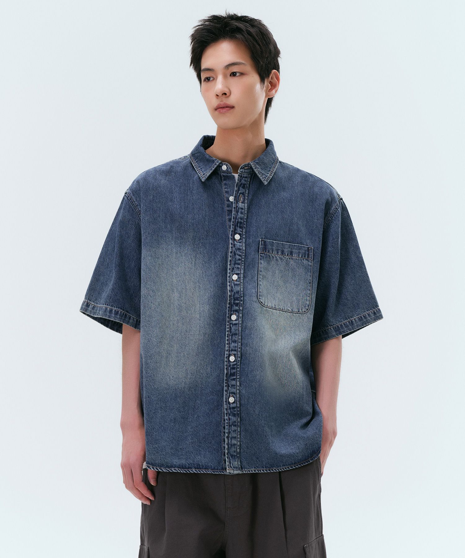 MUSINSA | MUSINSA STANDARD Big Brush Relaxed Short Sleeve