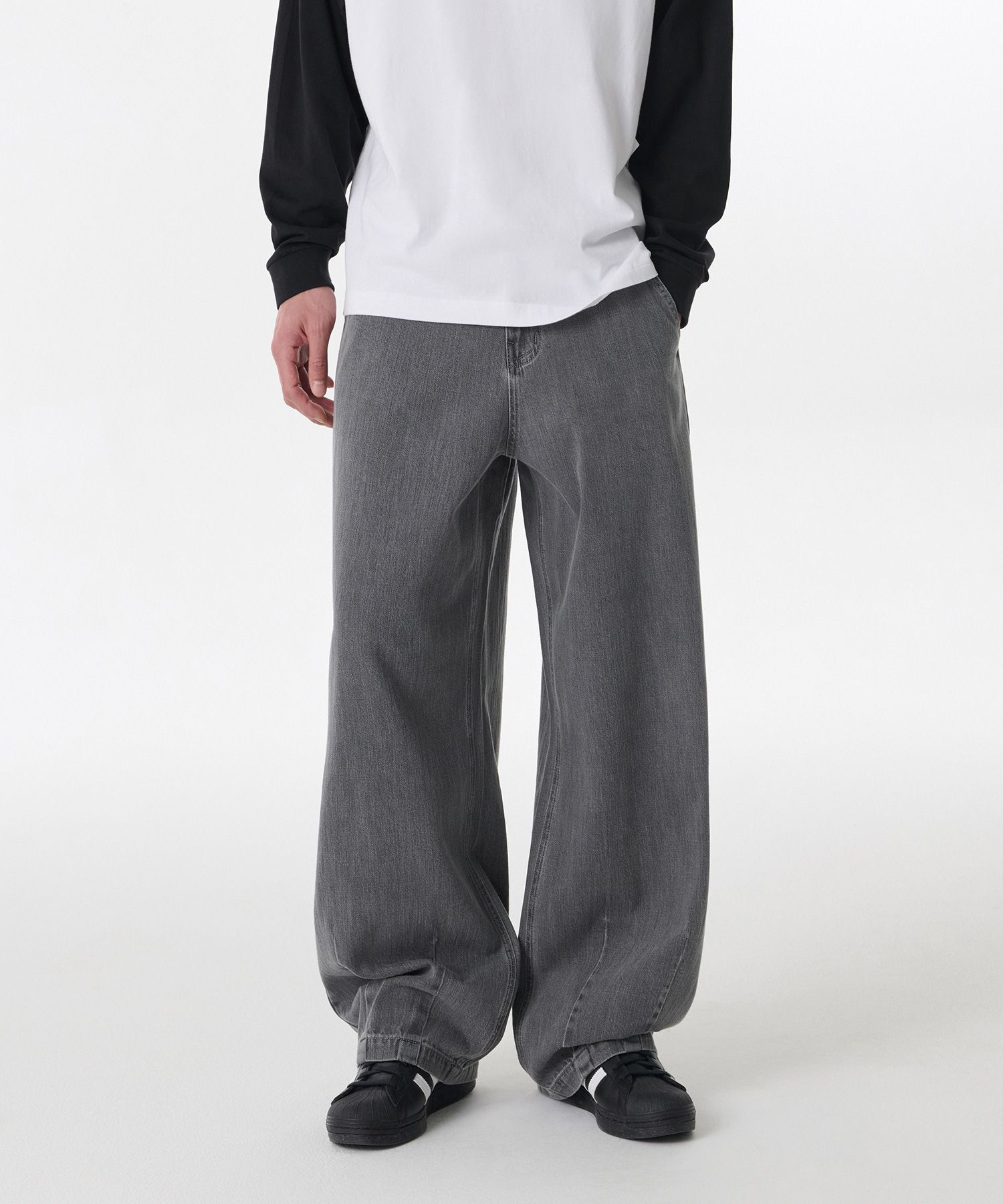 ★MUSINSA STANDARD★ Linen-like balloon denim pants cream MM MUSINSA | MUSINSA STANDARD Linen-like balloon denim pants