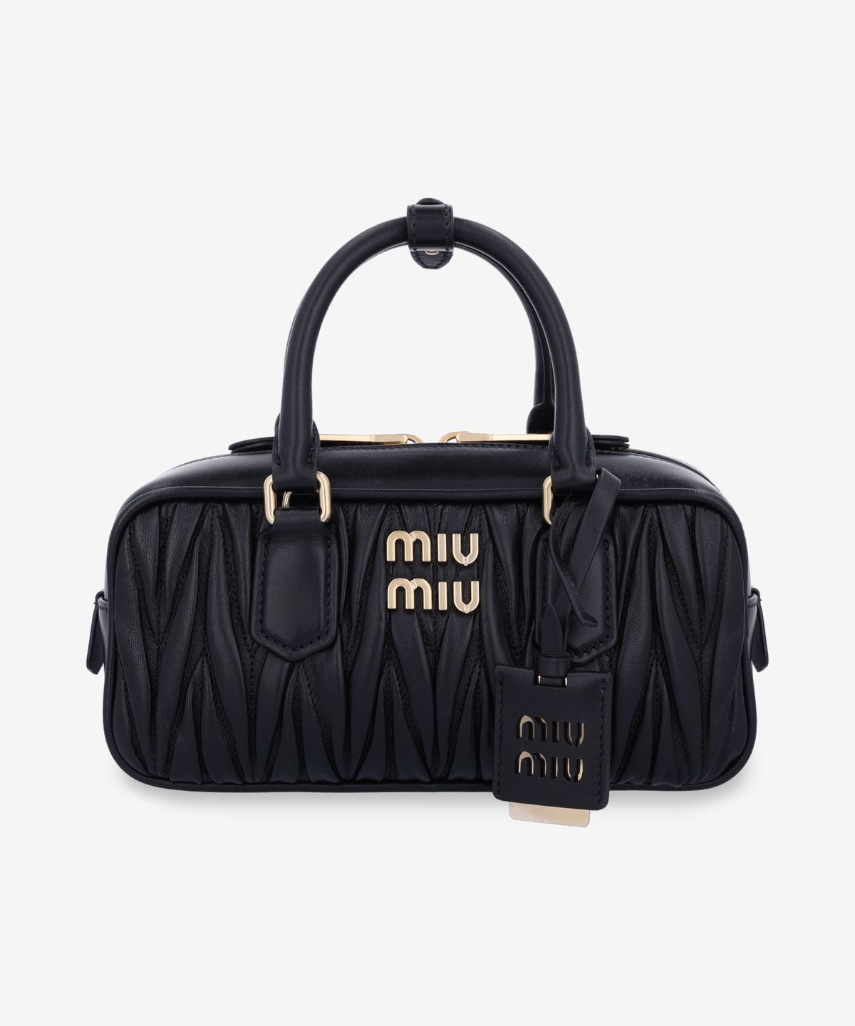미우미우(MIU MIU) 아르카디 마테라쎄 토트백 - 블랙 / 5BB142AN88F0002