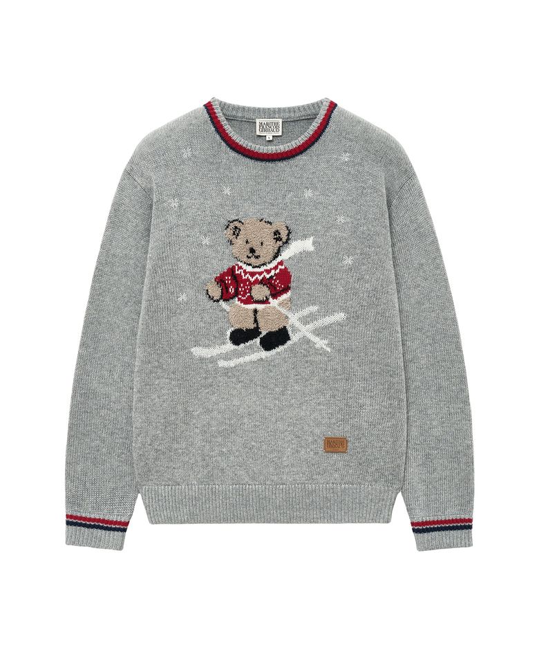 SKI BEAR SWEATER gray