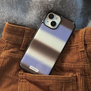 (+맥세이프) 스파클링니트 에폭시범퍼 케이스 (초코블루) - 아이폰/갤럭시