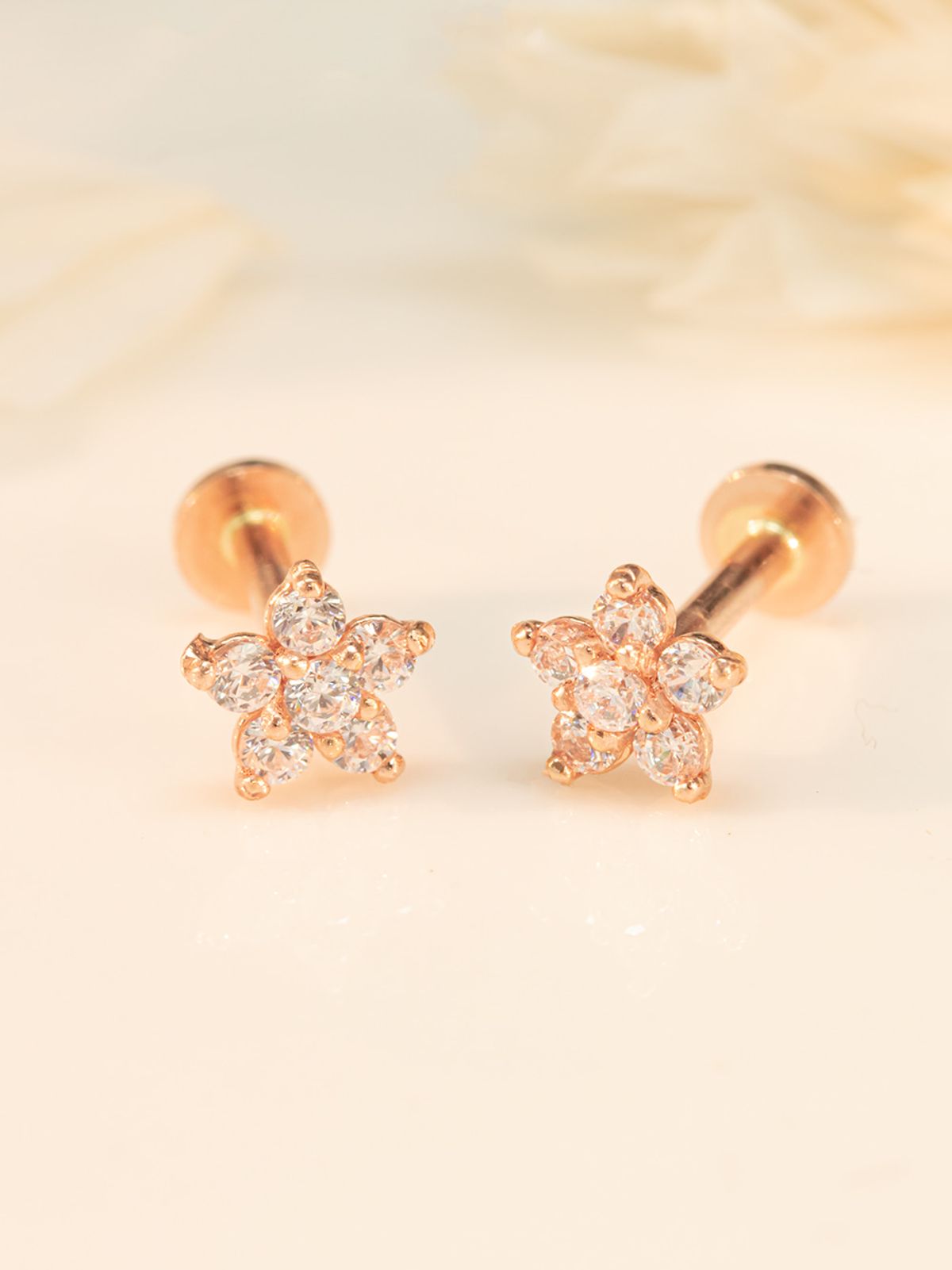 미니멀피어싱(MINIMALPIERCING) 14K 인터널 베스트 플라워 라블렛 피어싱