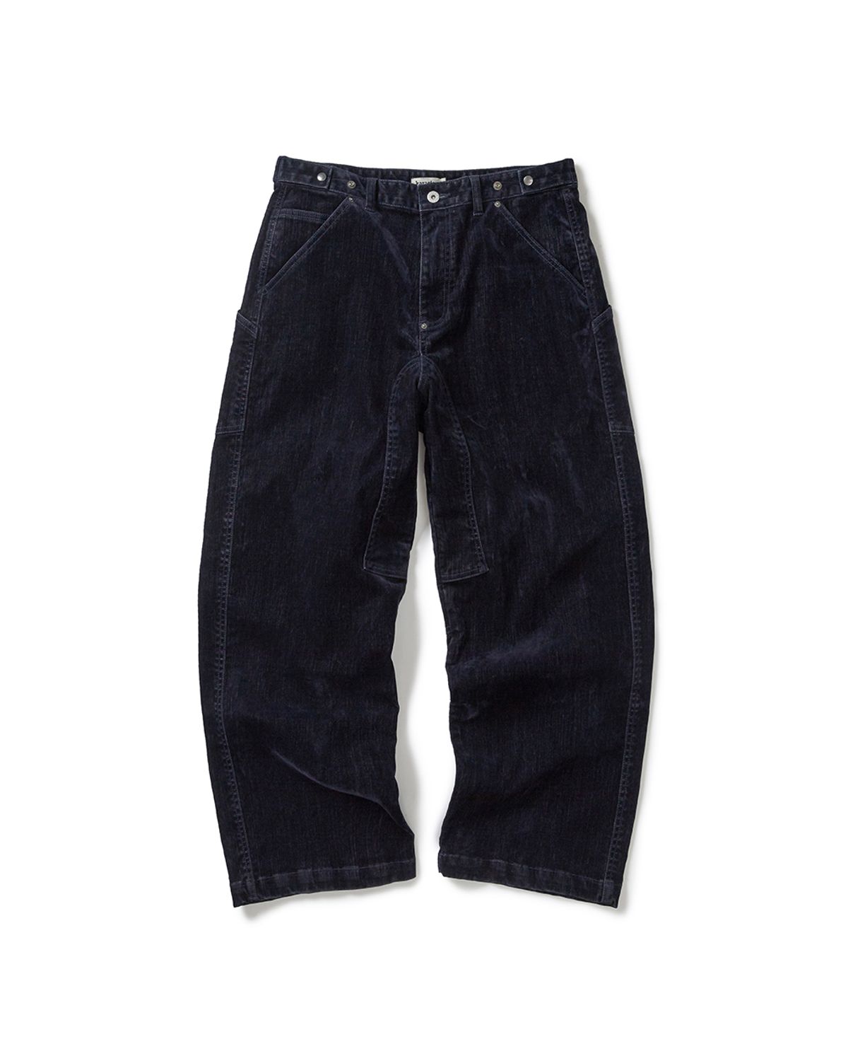 카락터(KARACTOR) Velvet denim work pants / Dark navy