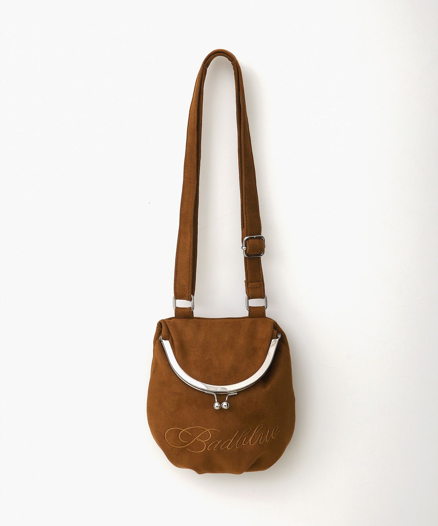 MUSINSA | BADBLUE Suede Bao Bag Camel