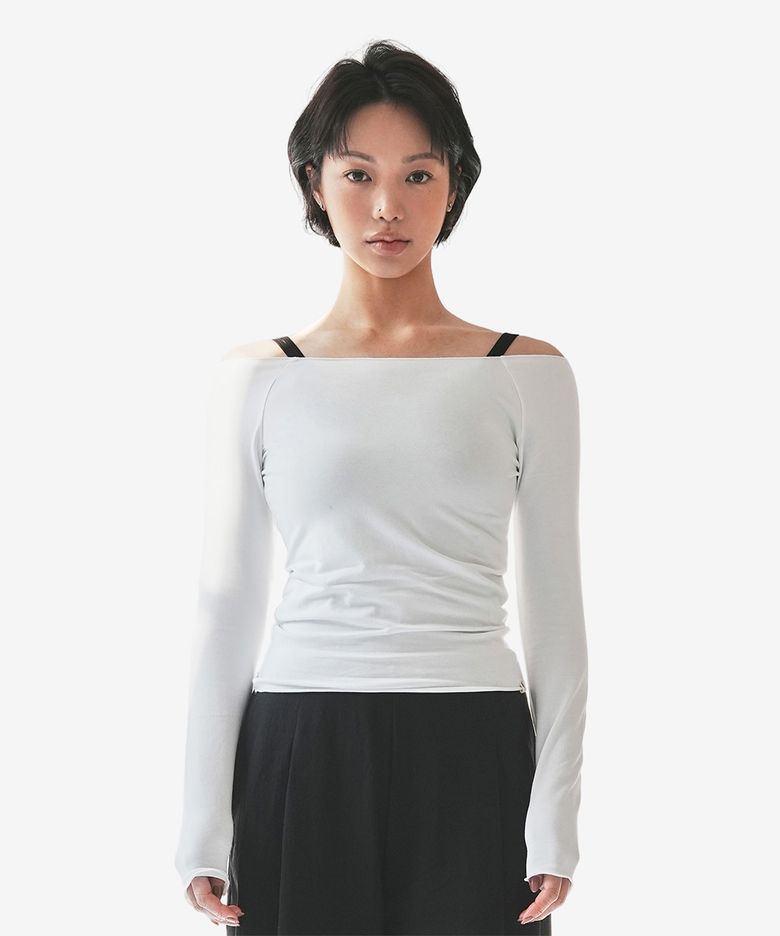 셀리 오프숄더 롱 슬리브 (3colors)