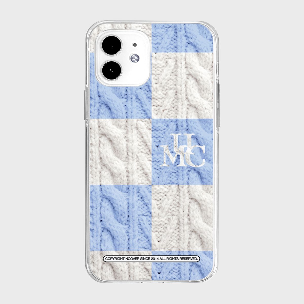 앤커버(NCOVER) UMC KNIT CHECKERBOARD-BLUE(젤리)