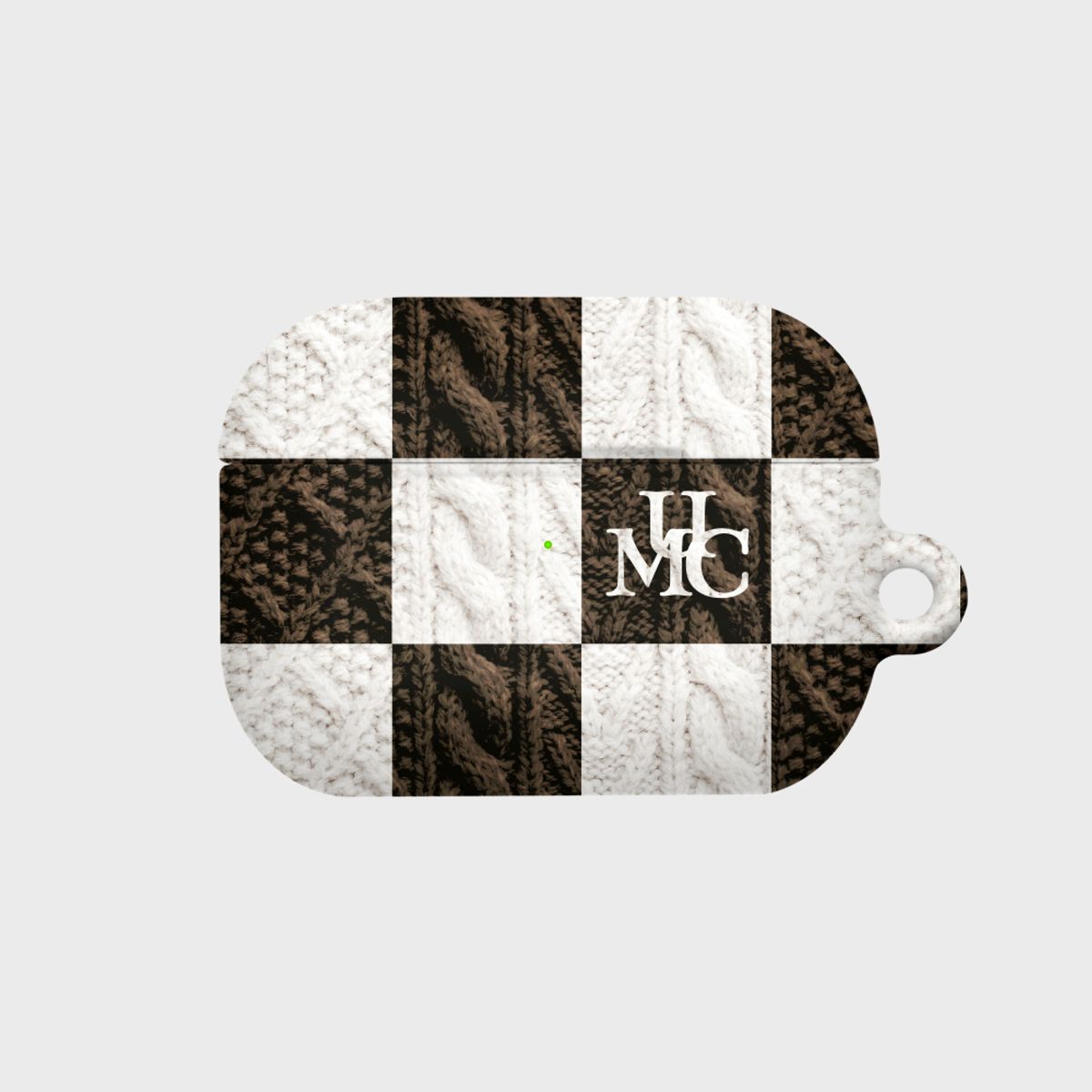 앤커버(NCOVER) UMC KNIT CHECKERBOARD-BROWN(에어팟 시리즈)