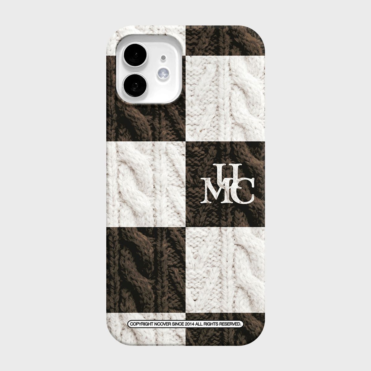 앤커버(NCOVER) UMC KNIT CHECKERBOARD-BROWN(하드)