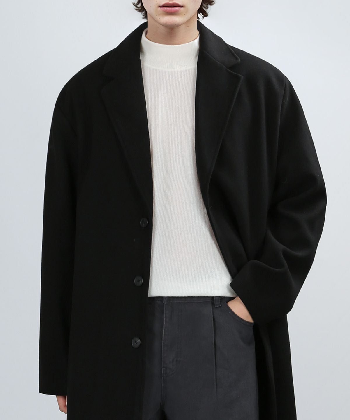 베리베인(VERYVAIN) ORDINARY SINGLE COAT (BLACK)