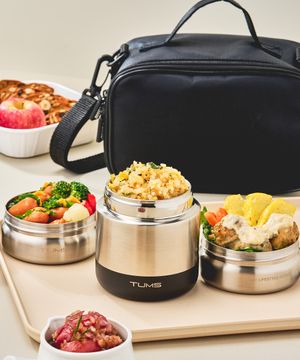 올 스텐 보온도시락 세트 6P (300+200+200ml+젓가락+젓가락케이스+가방)