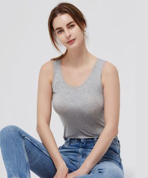 모달 브라탑 런닝 민소매 S-5XL