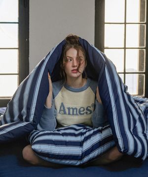 프레피 스트라이프 간절기/사계절 이불리본베개세트 SS/Q 8컬러