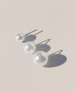 925 실버 스와로브스키 진주 귀걸이 6mm 8mm10mm