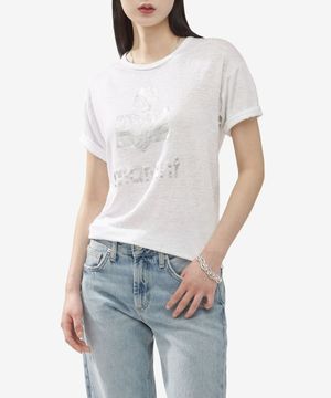 콜디 로고 반소매 티셔츠 - 화이트 / TS0004FAA1N10E20WH