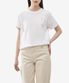 애비 반소매 티셔츠 - 화이트 / TS0070FAA1N98E20WH