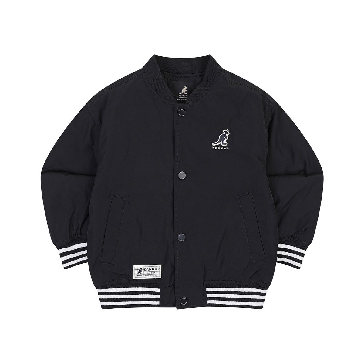캉골키즈(KANGOL KIDS) 패디드 바시티 점퍼 RA 0201 블랙