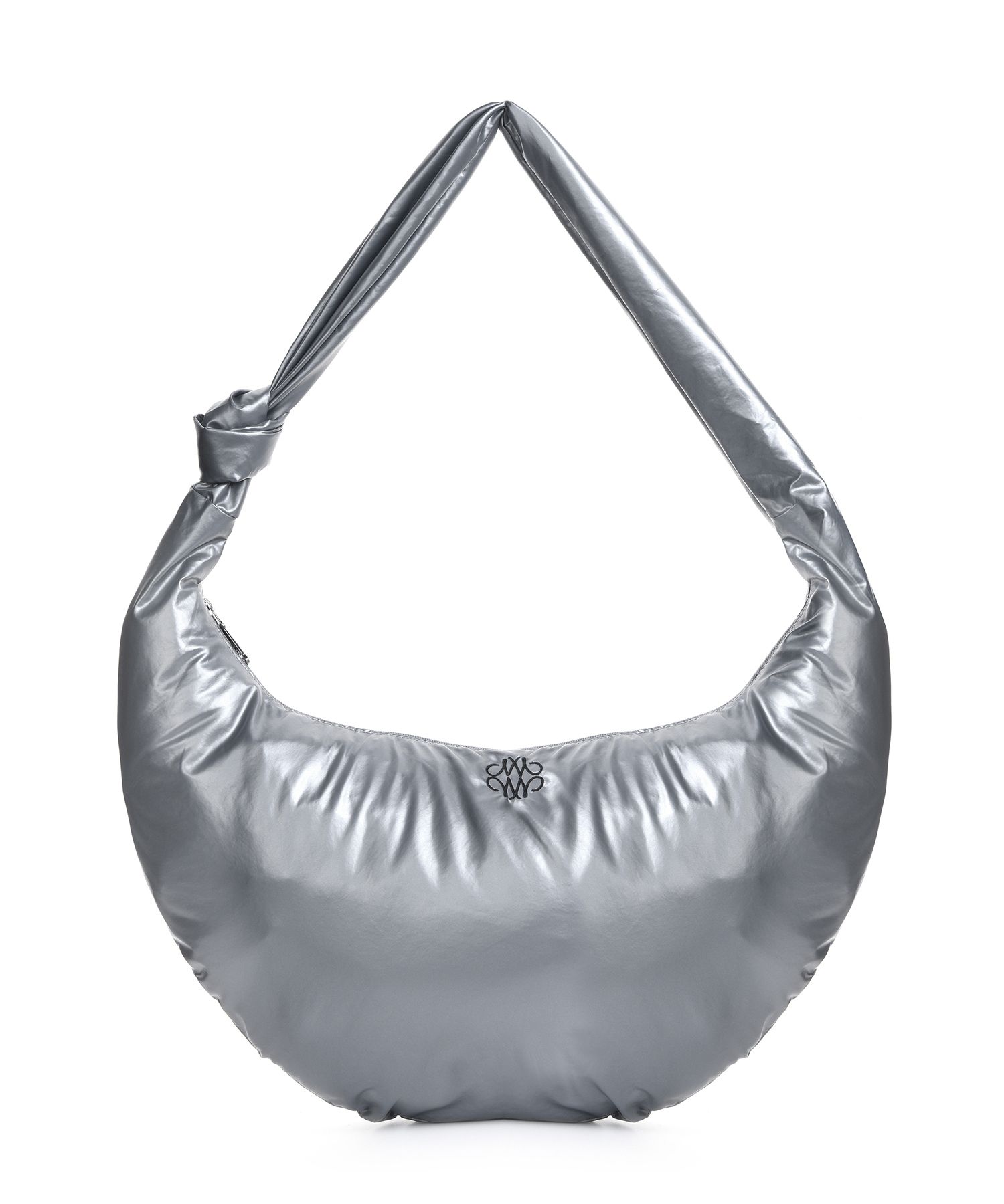 ★NlCK&NLCOLE★ NICOLE GLOSSY SHOULDER KNOT BAG_SILVER MUSINSA | NICK&NICOLE NICOLE GLOSSY SHOULDER KNOT BAG_SILVER