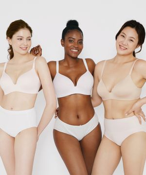 노와이어브라 풀커버 심리스 팬티 세트 70ABC-100DEF