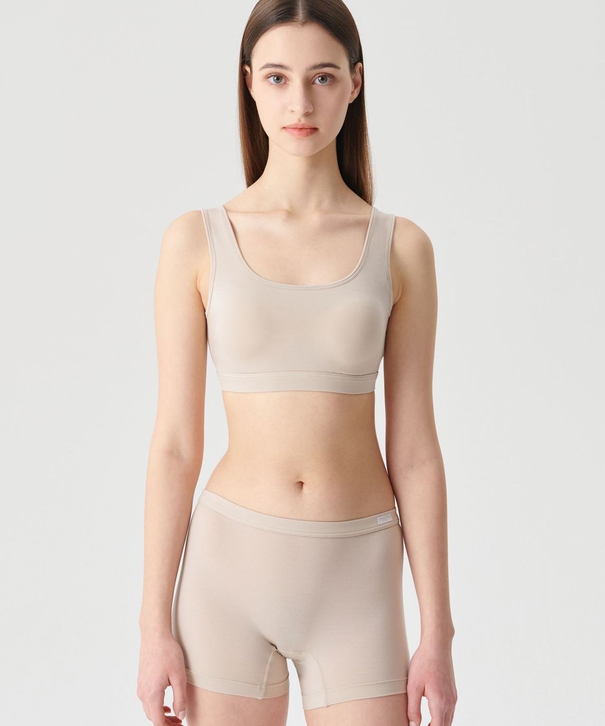 휠라언더웨어(FILA UNDERWEAR) 소프트 텐셀 데일리 스퀘어넥 브라렛(FI4ITG1108FLBE)
