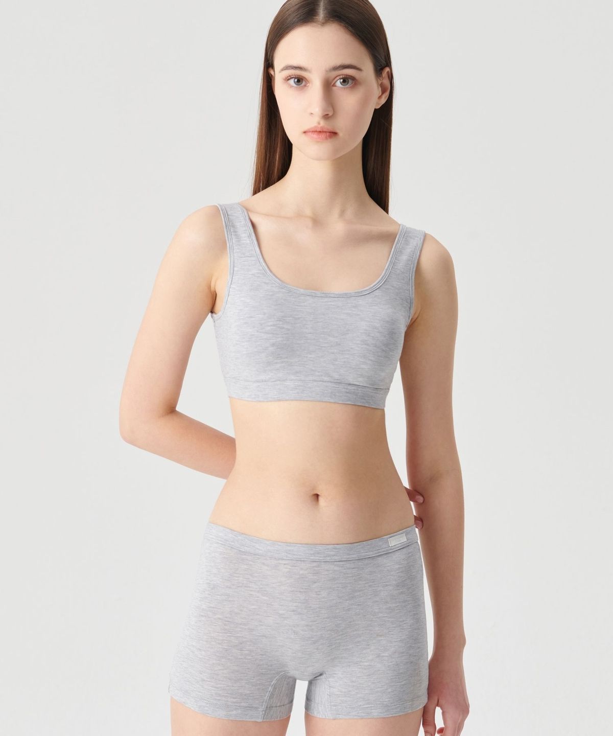 휠라언더웨어(FILA UNDERWEAR) 소프트 텐셀 데일리 스퀘어넥 브라렛(FI4ITG1108FLML)