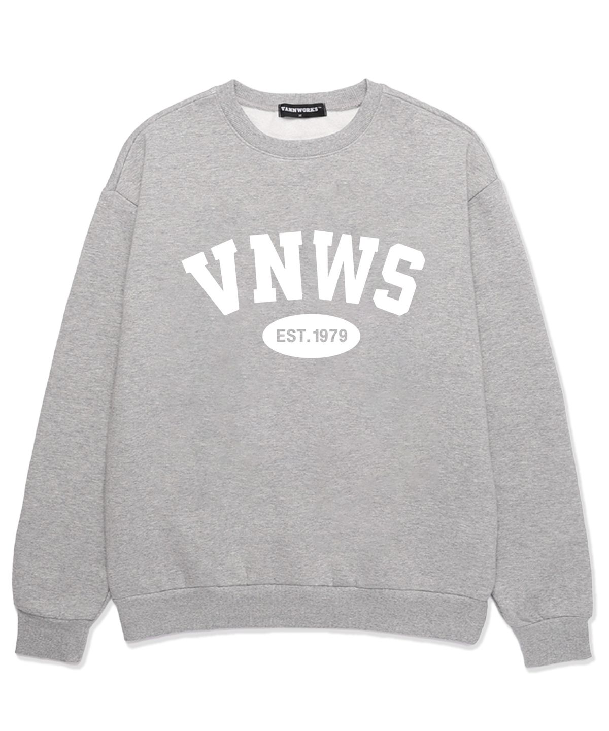 밴웍스(VANNWORKS) VNWS 아치 로고 스웨트셔츠 (VS0016) 멜란지그레이