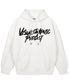 그래피티 로고 후드 화이트