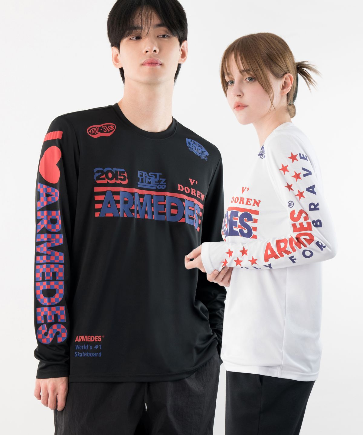아르메데스(ARMEDES) [2PACK] 아트그래픽 기능성 긴팔 티셔츠 AR-215 (3컬러)