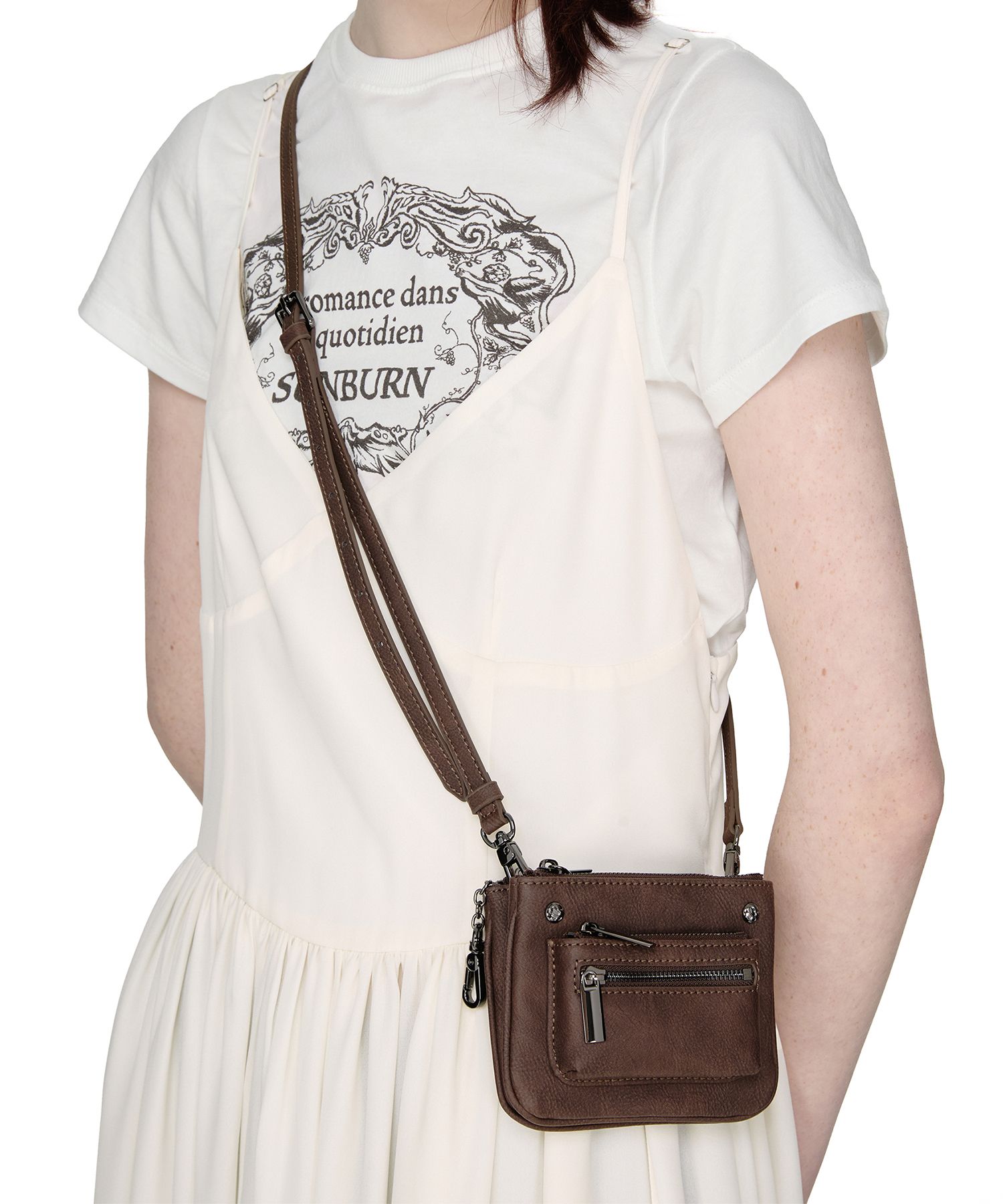 SUNBURNPROJECT] Rivet Two way Mini Bag /追跡付