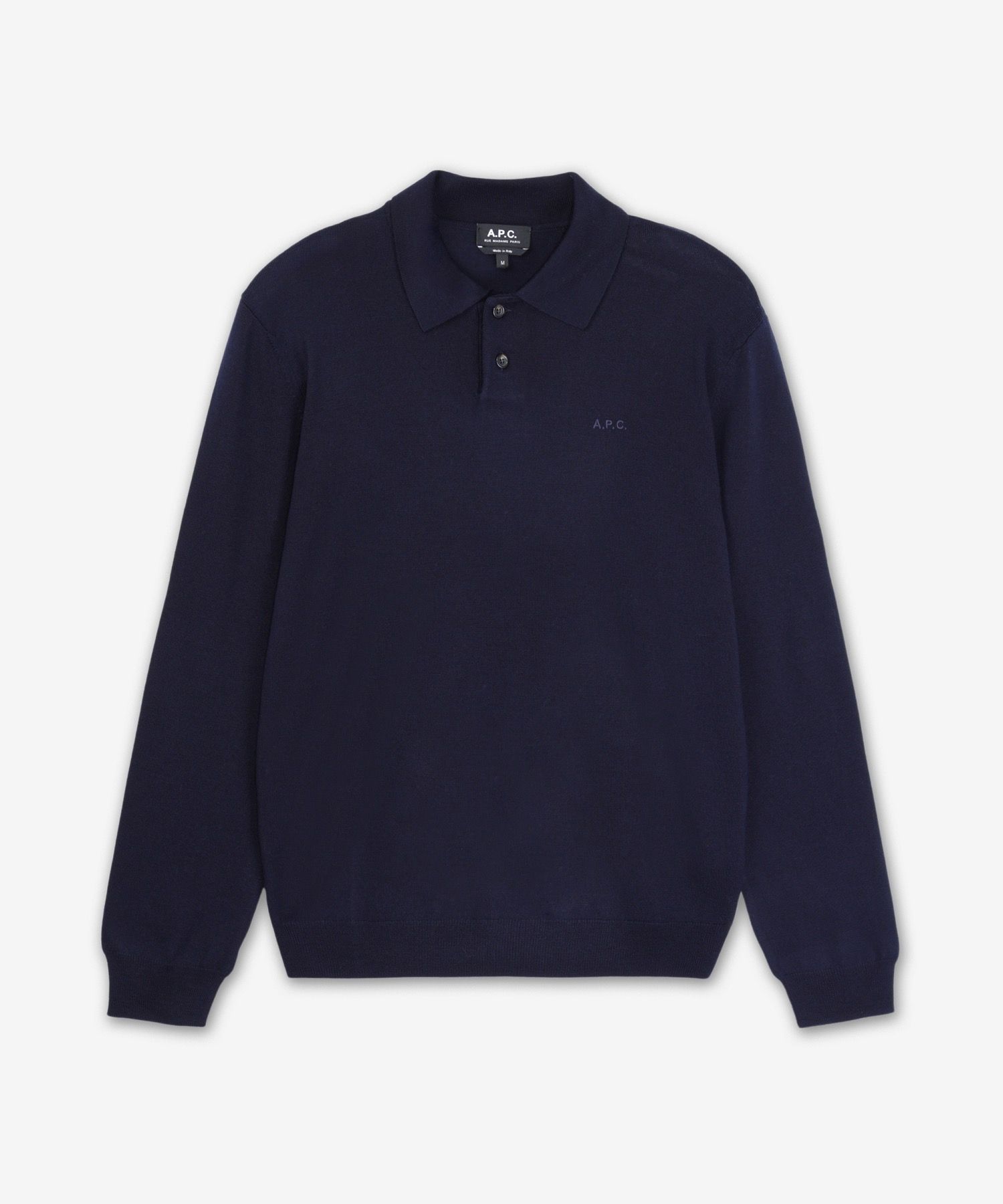 MUSINSA公式 | A.P.C. ジェイコブ ロゴ ポロシャツ - ダークネイビー