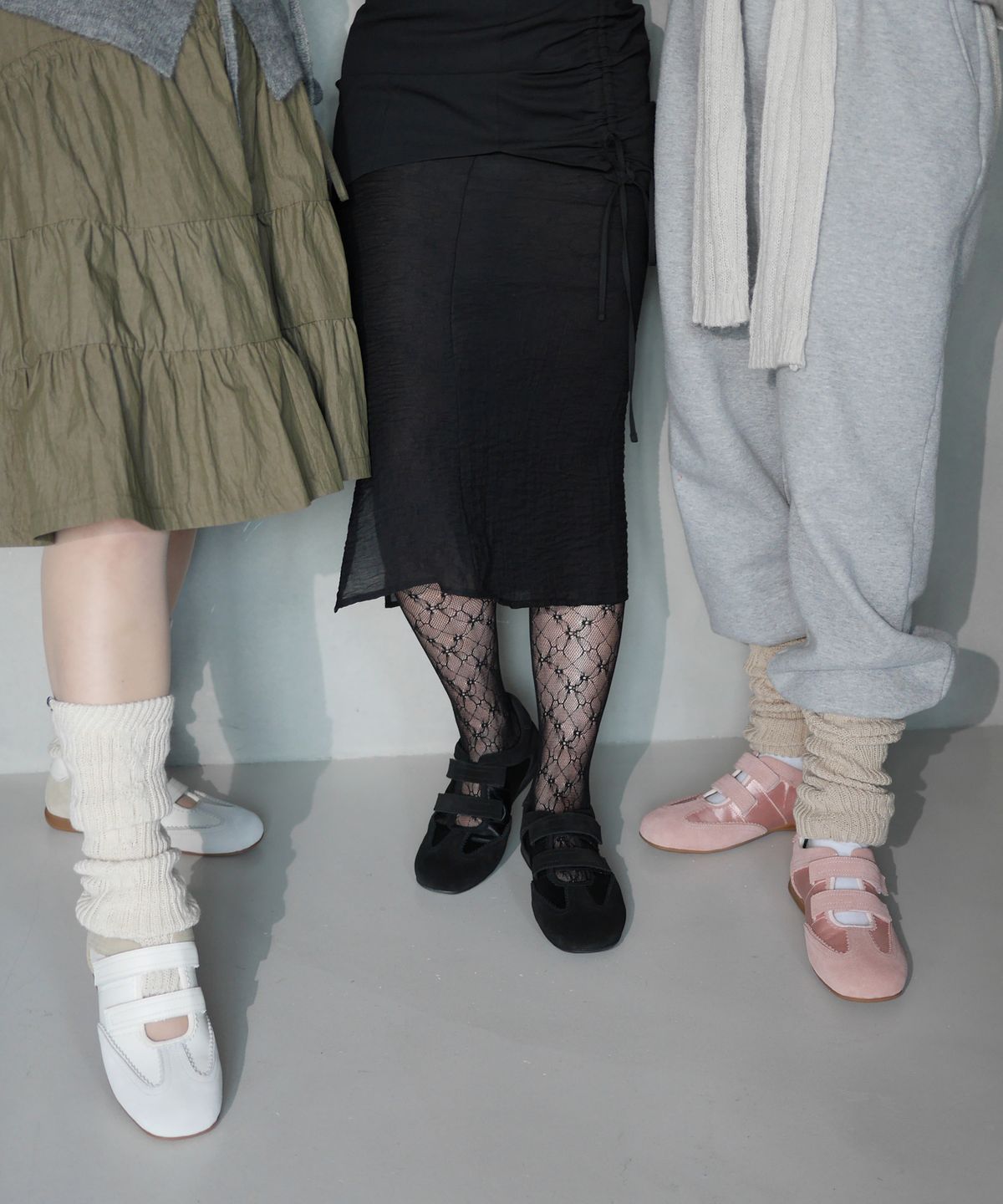 기호(KHIHO) TWIN VELCRO MARY JANE SNEAKERS / 3 COLORS