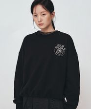 MUSINSA NICK NICOLE MINI VOLUME NICOLE ROSE SWEATSHIRT 11 COLOR