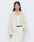 우먼즈 RN 하이 넥 셔링 블루종 재킷 [크림]