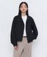 우먼즈 RN 하이 넥 셔링 블루종 재킷 [블랙]