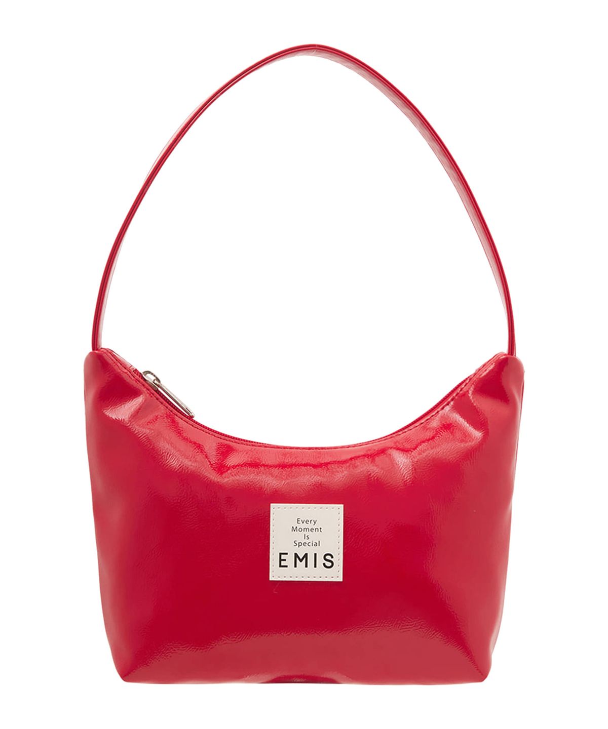 이미스(EMIS) NEW ENAMEL HOBO BAG-RED