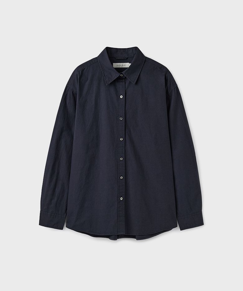 [WOMAN] LAUNDRY SHIRT [NAVY]