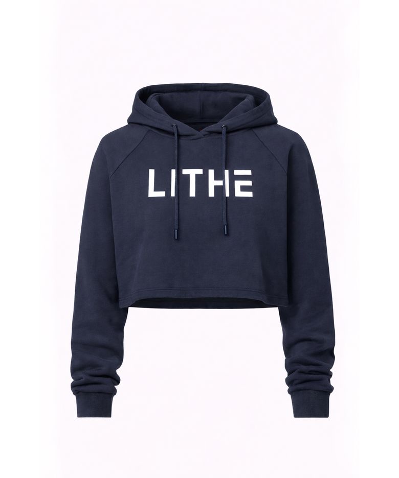 LITHE 크롭 후드 티셔츠