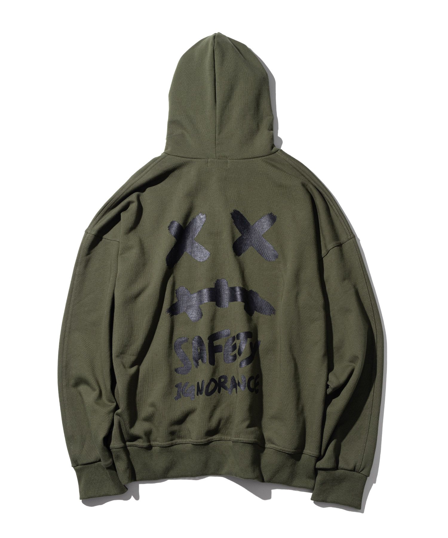 MUSINSA | MASSNOUN Smile Oversized Heavy Hoodie MWZHD001-KK