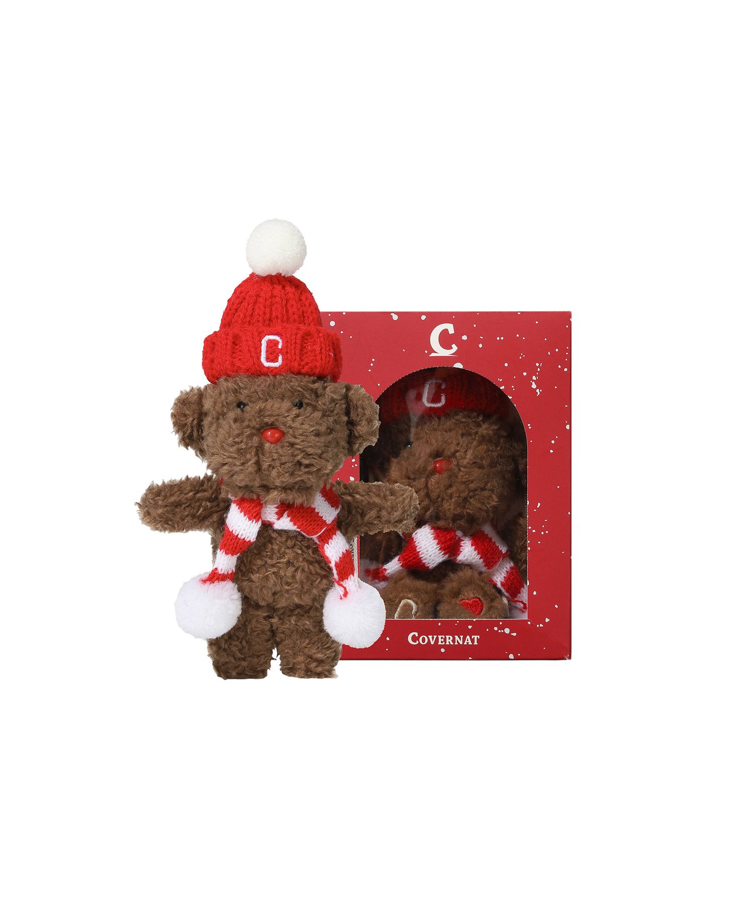 MUSINSA | COVERNAT Christmas Kirby Bear Keyring Brown