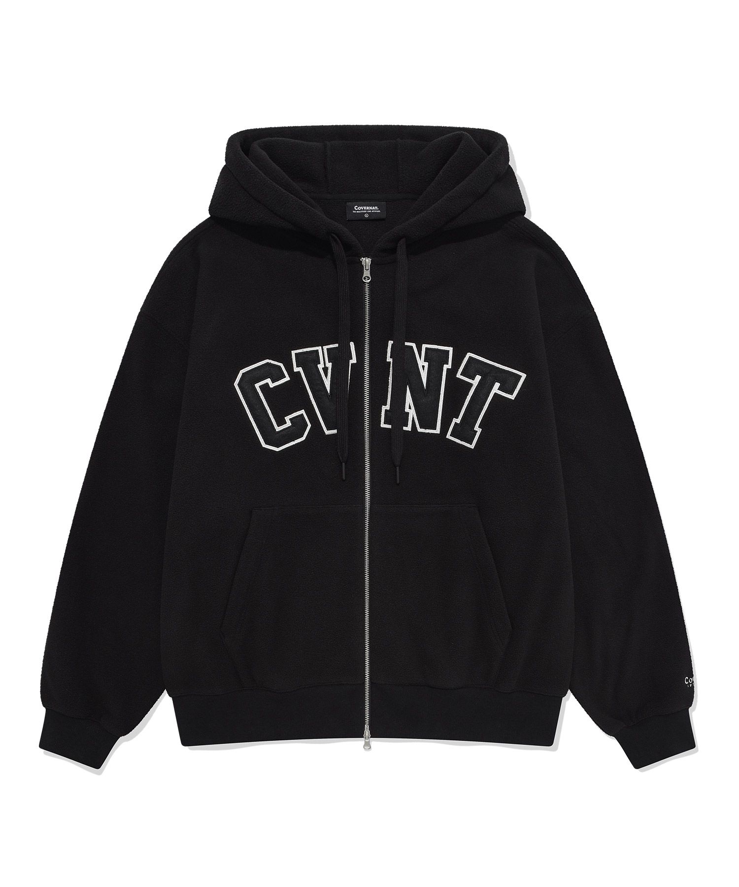 パーカー・フーディ COVERNAT C Logo Fleece Overfit Hoodie Black MUSINSA | COVERNAT C Logo Fleece Overfit Hoodie Black