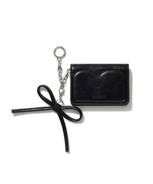 클로버하트 키링 카드지갑 Black