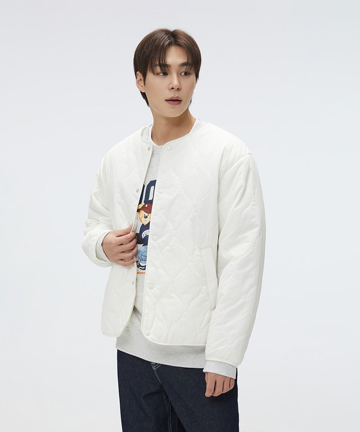 스파오(SPAO) 베이직 퀼팅 재킷_SPJAF12C21