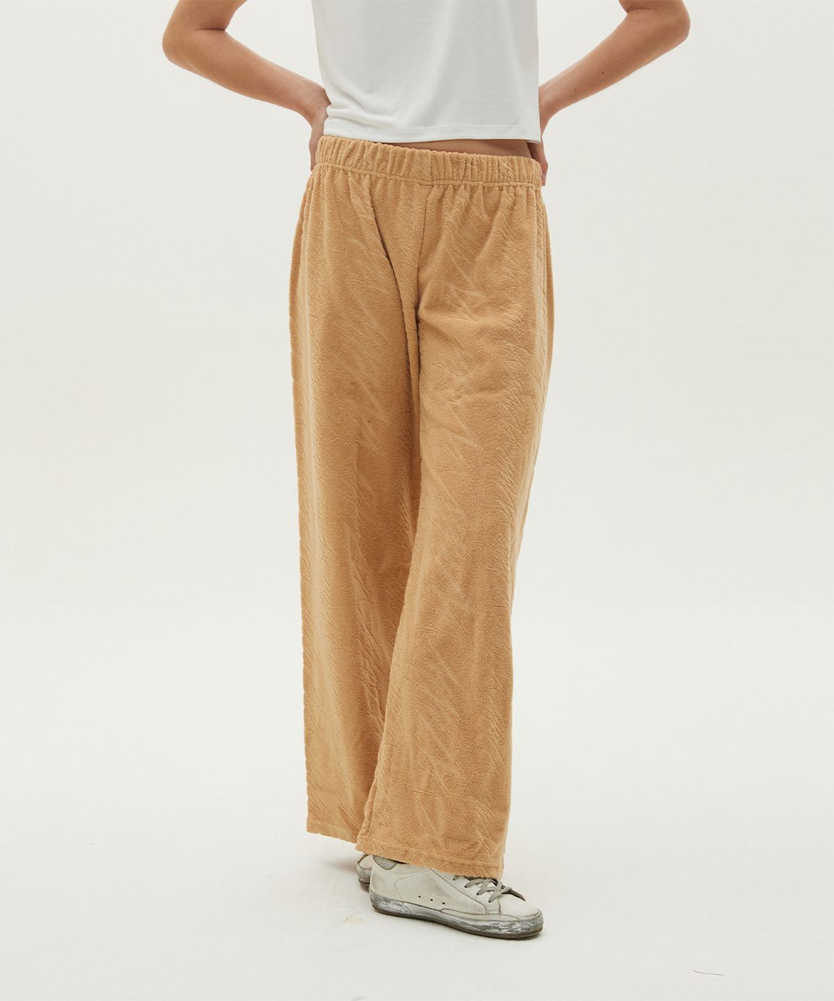 므아므(MMAM) Terry logo pattern pants